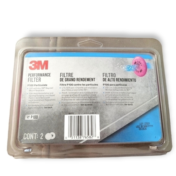 New 3M P100 Performance Filters for Respirator Masks - Picture 2 of 4